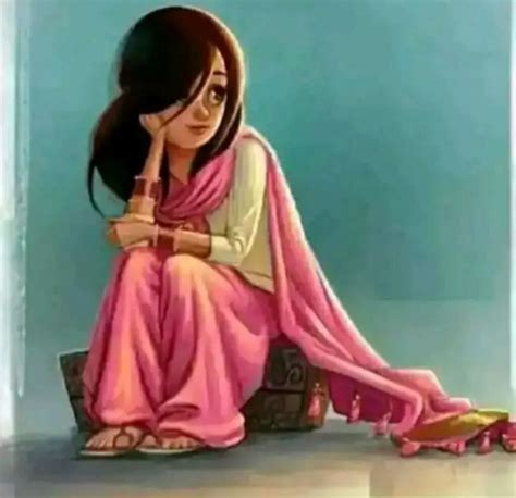 whatsapp dp for sad girl|cute sad girl cartoon dp.